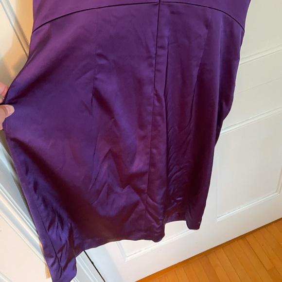 Purple Satin Le Chateau Party Dress - Picture 5 of 6